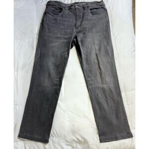 Duluth Trading Men's 40X34 Graywash Ballroom Double Flex Relaxed Jeans Zip Front